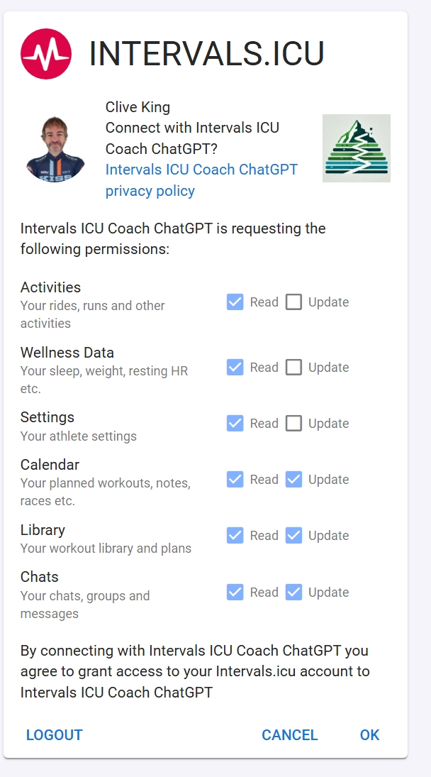 Authorize Intervals account