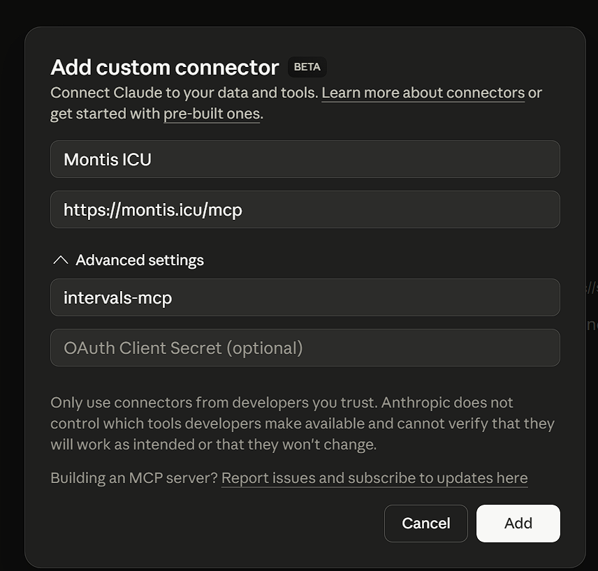 Add MCP server in Claude