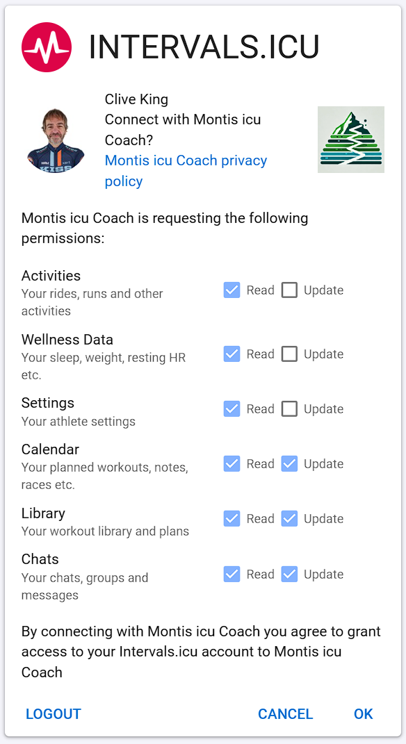 Authorize Intervals account