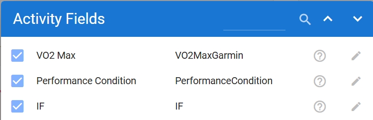 Custom Activity Fields Example